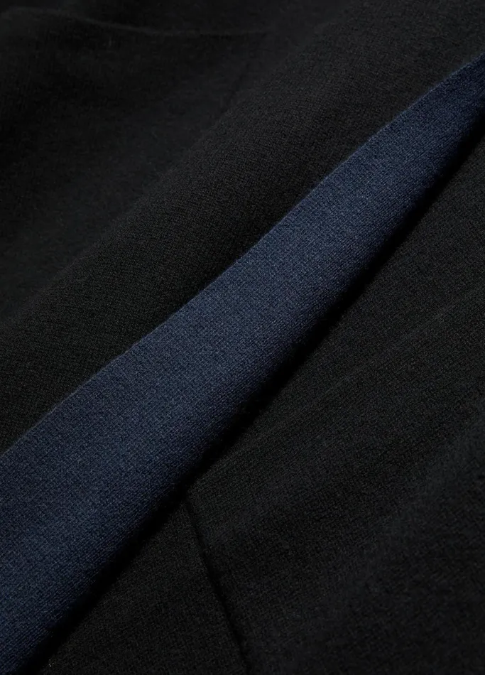 Vince Sweaters Women Wool And Cashmere DoubleFace Cape Black Navy