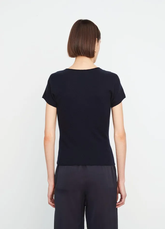 Vince TShirts Women WoolBlend Knit TShirt Coastal Blue