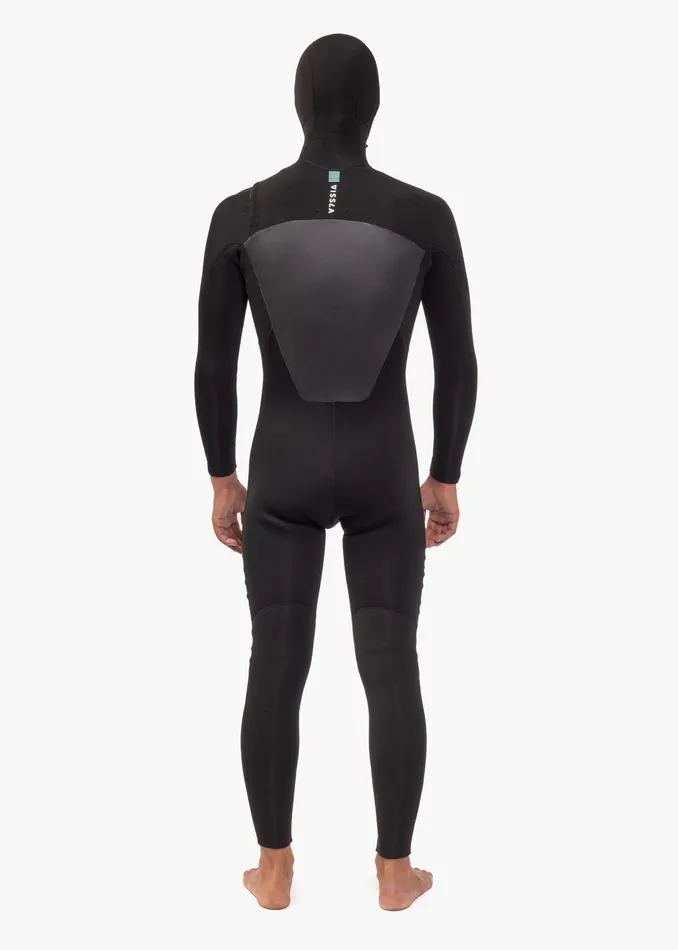 Vissla 7 Seas 543 Full Hooded Chest Zip Wetsuit Black Men Hooded Wetsuits Vissla 7 Seas 543 Full Hooded Chest Zip Wetsuit Black Men Hooded Wetsuits