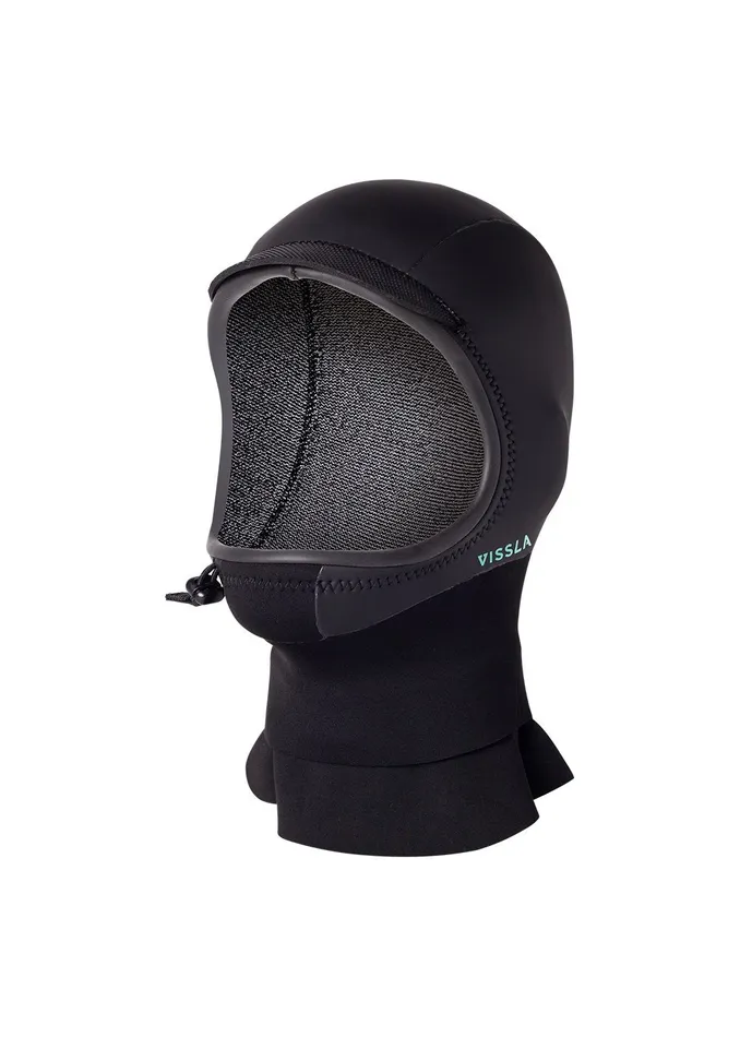 Vissla North Seas Wetsuits Men North Seas 3MM Wetsuit Hood Black 2