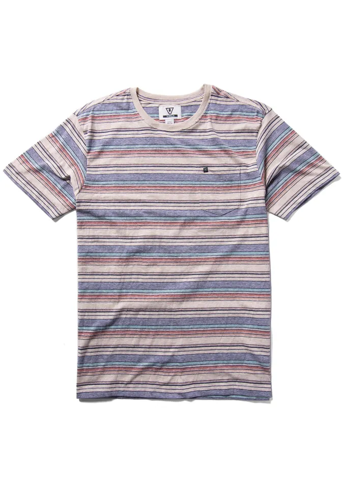 Vissla Sandpiper Boys Ss Pkt Tee Harbor Blue Youth Clothing