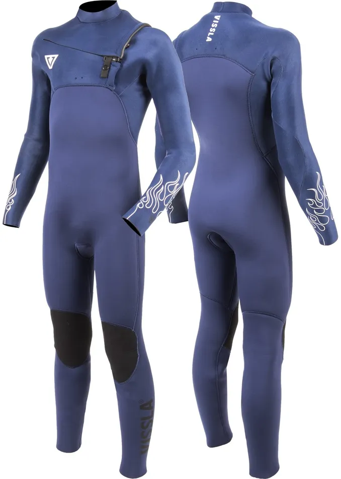 Vissla Wetsuits Youth High Seas Boys Fire 43 Full Chest Zip Wetsuit DEEP ROYAL Vissla Wetsuits Youth High Seas Boys Fire 43 Full Chest Zip Wetsuit DEEP ROYAL