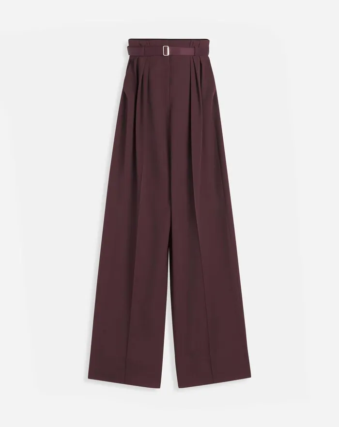 Wideleg Pants Burgundy Women Lanvin Pants