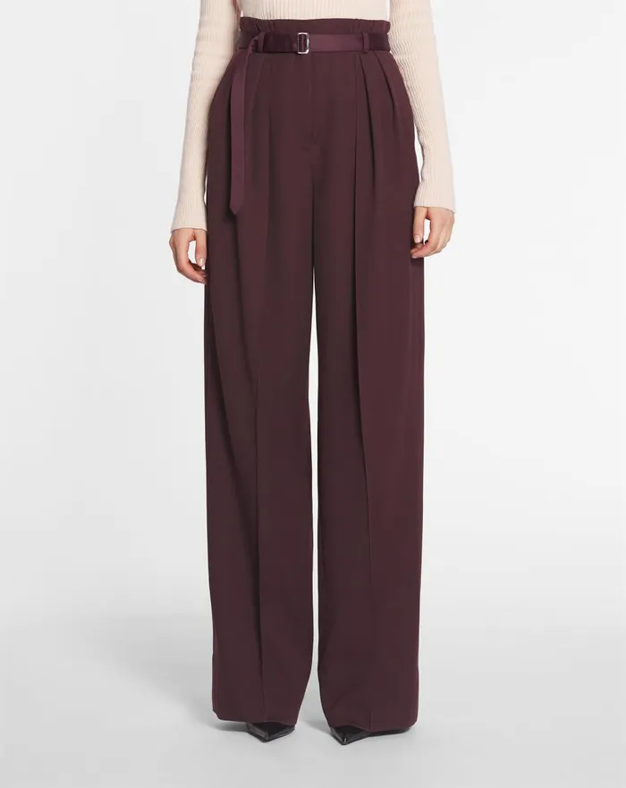 Wideleg Pants Burgundy Women Lanvin Pants
