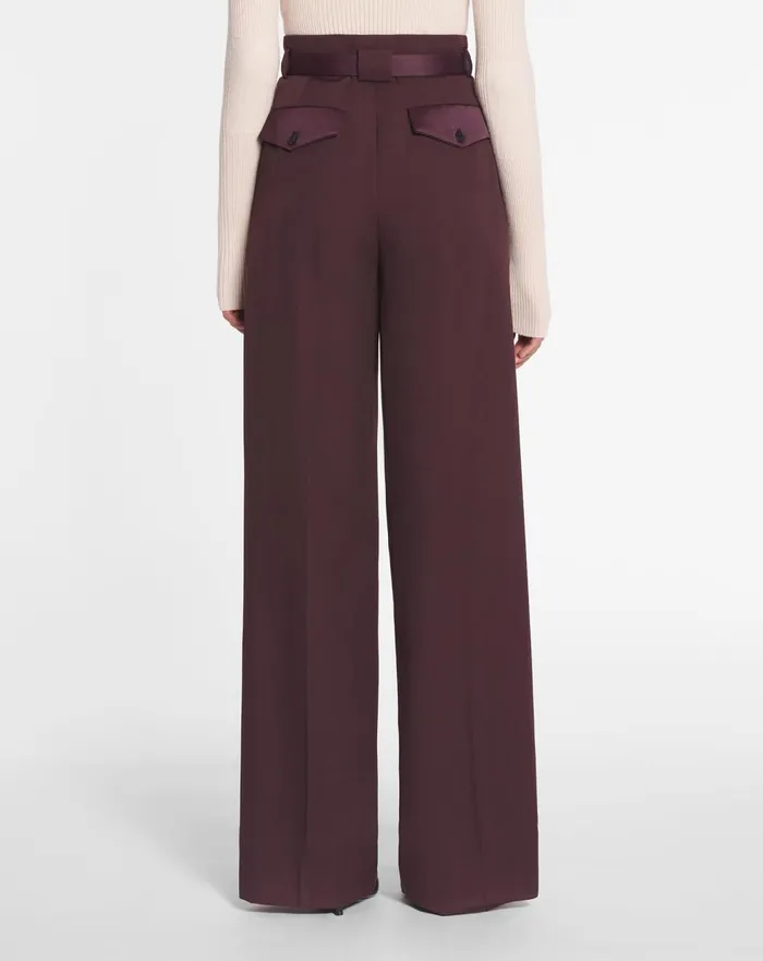 Wideleg Pants Burgundy Women Lanvin Pants