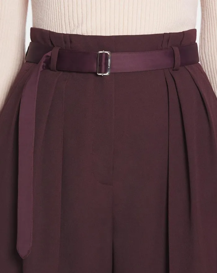 Wideleg Pants Burgundy Women Lanvin Pants