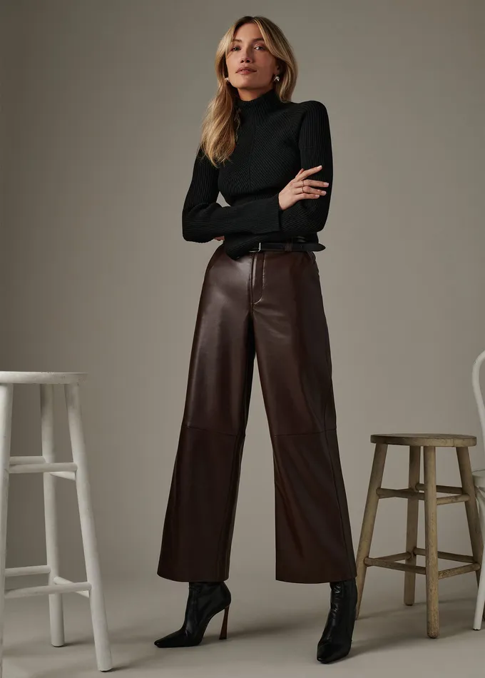 Wide Leg THE MIA TROUSER Coffee Bean 8211 Joe8217s Jeans Women