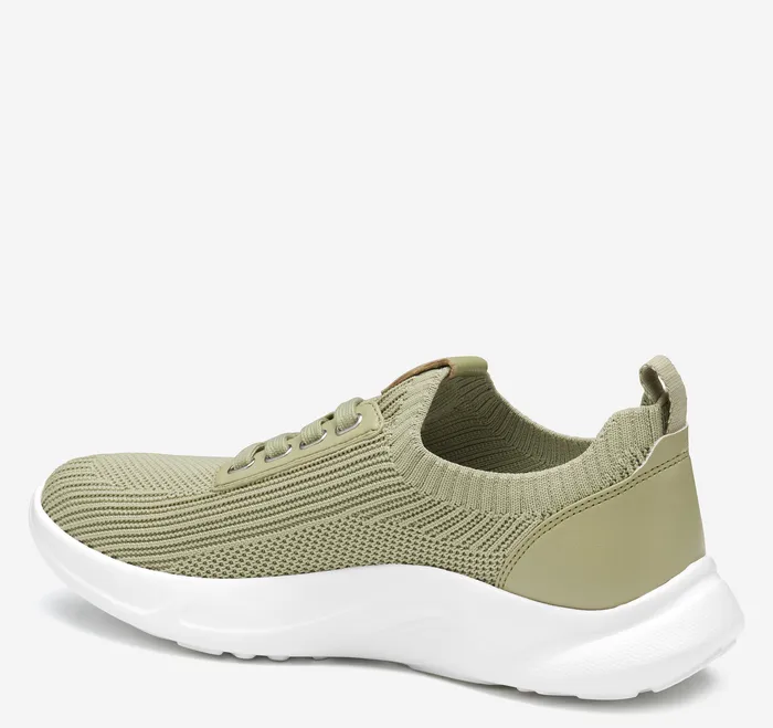 Women8217s Shoes Escape Knit LaceUp Sage Knit 8211 Johnston and Murphy Women