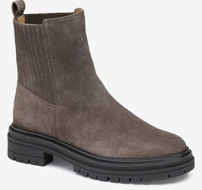 Women8217s Shoes Women Gianna Gore Boot Dark Gray Suede Johnston and Murphy