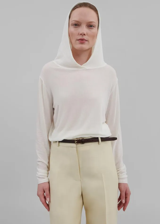 Women Adira Hoodie 8211 White The Frankie Shop Tops