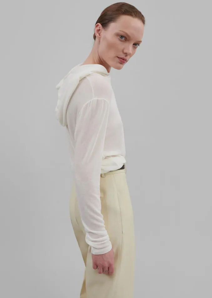 Women Adira Hoodie 8211 White The Frankie Shop Tops