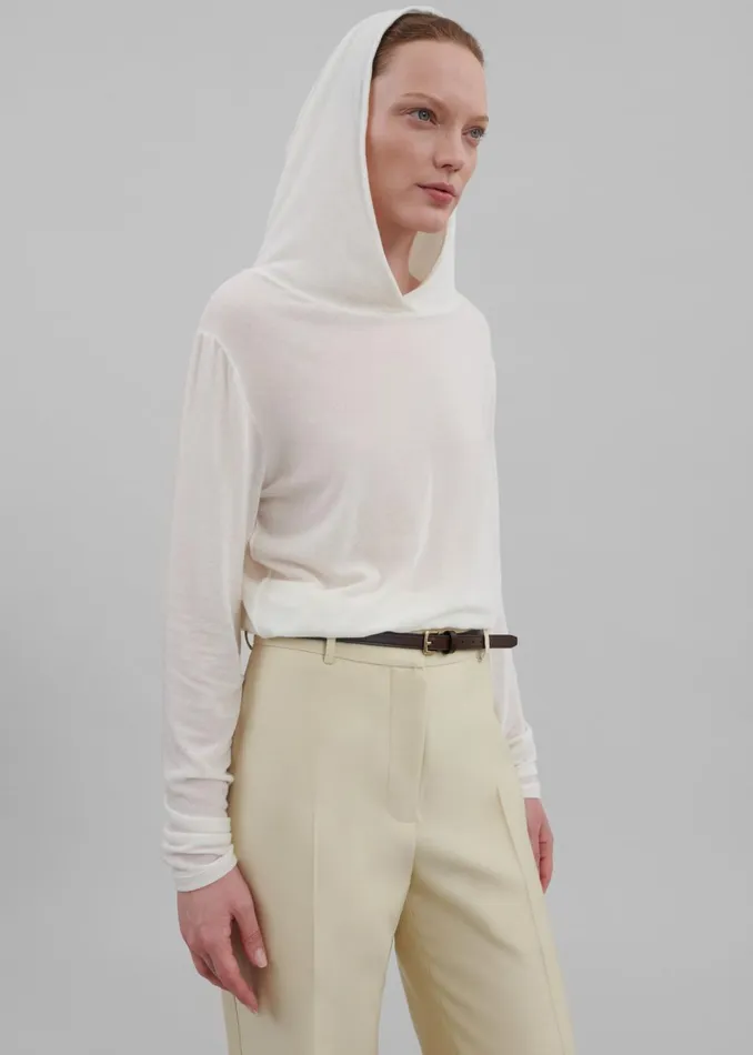 Women Adira Hoodie 8211 White The Frankie Shop Tops