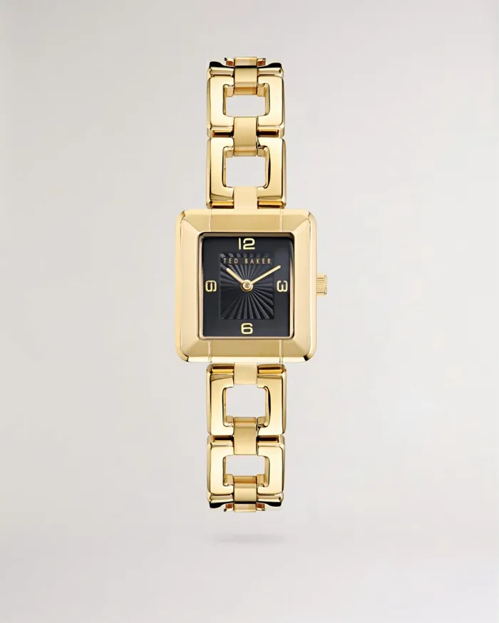 Women ALECSIS 8211 Mayse Square Dial Bracelet Watch Gold Colour Ted Baker Watches Women ALECSIS 8211 Mayse Square Dial Bracelet Watch Gold Colour Ted Baker Watches