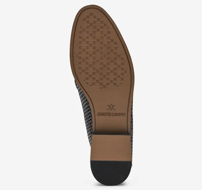 Women Ali Perfed Bit Loafer Black Glove Leather Mules and Loafers Johnston and Murphy