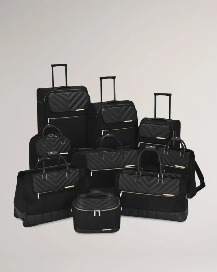 Women AMAIYA 8211 Softside Large Trolley Duffle Bag Black Ted Baker Suitcases and Travel Bags