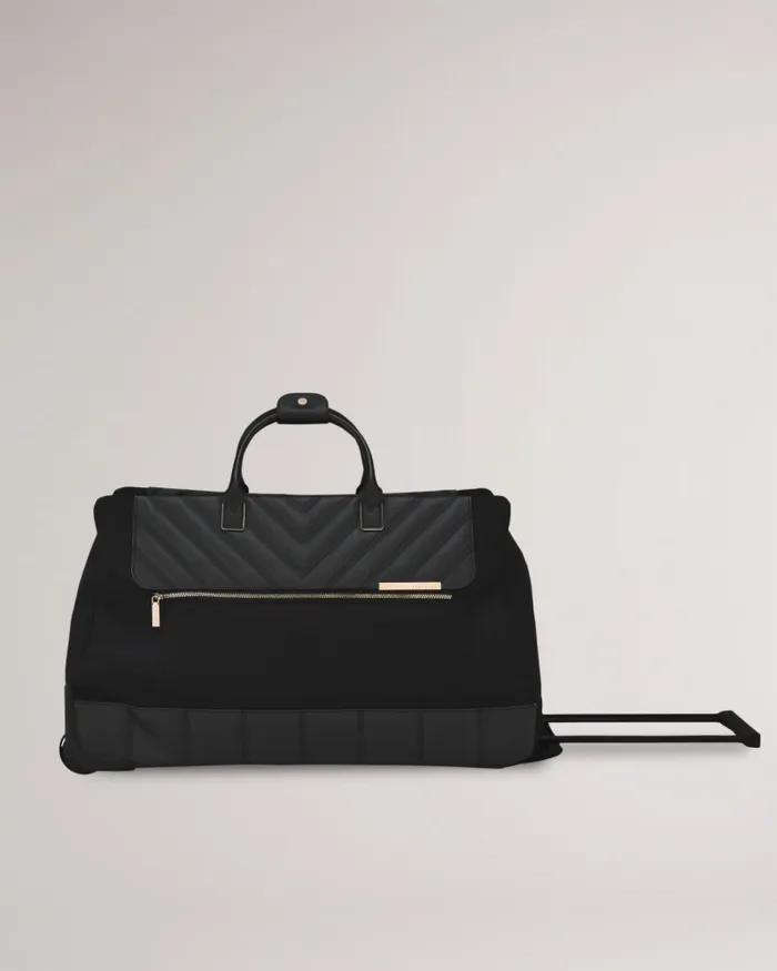 Women AMAIYA 8211 Softside Large Trolley Duffle Bag Black Ted Baker Suitcases and Travel Bags