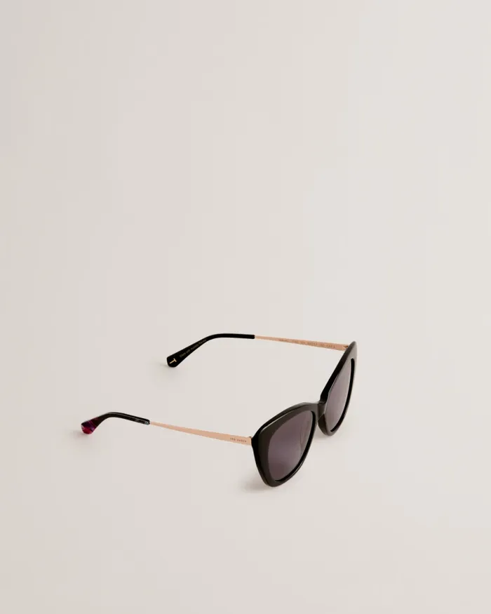 Women ARABLLA 8211 Cat Eye Acetate Frame Sunglasses Black Ted Baker Sunglasses