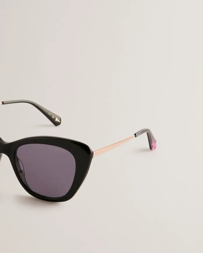 Women ARABLLA 8211 Cat Eye Acetate Frame Sunglasses Black Ted Baker Sunglasses