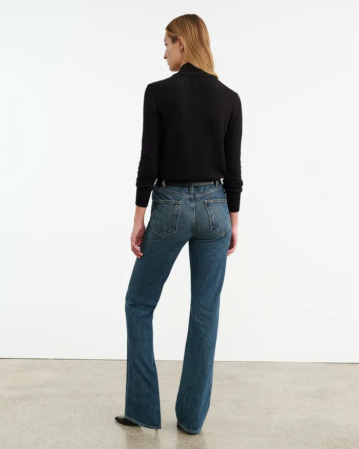 Women AYLA SWEATER Black Knits and Sweaters Nili Lotan