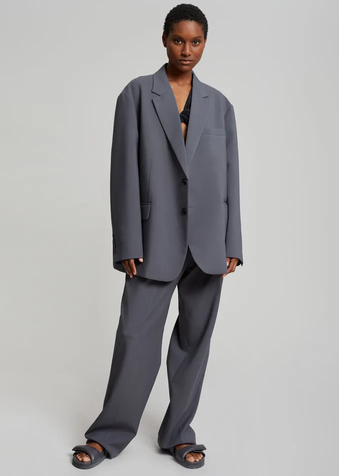 Women Bea Blazer 8211 Charcoal The Frankie Shop Outerwear