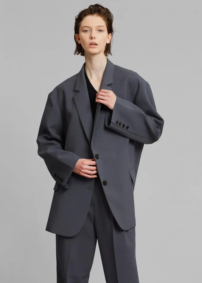 Women Bea Blazer 8211 Charcoal The Frankie Shop Outerwear
