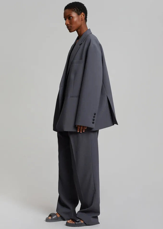 Women Bea Blazer 8211 Charcoal The Frankie Shop Outerwear