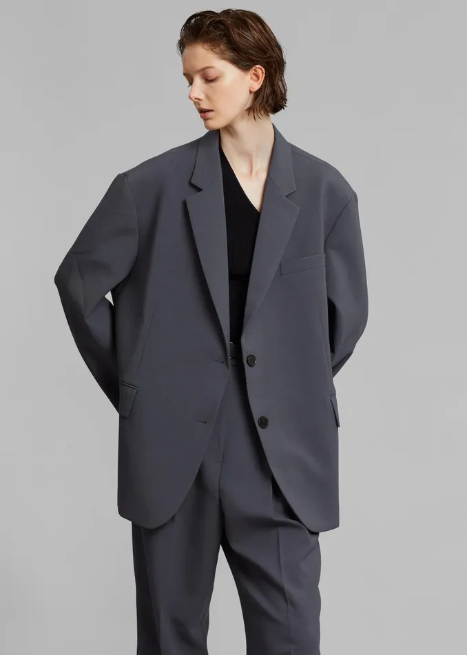 Women Bea Blazer 8211 Charcoal The Frankie Shop Outerwear