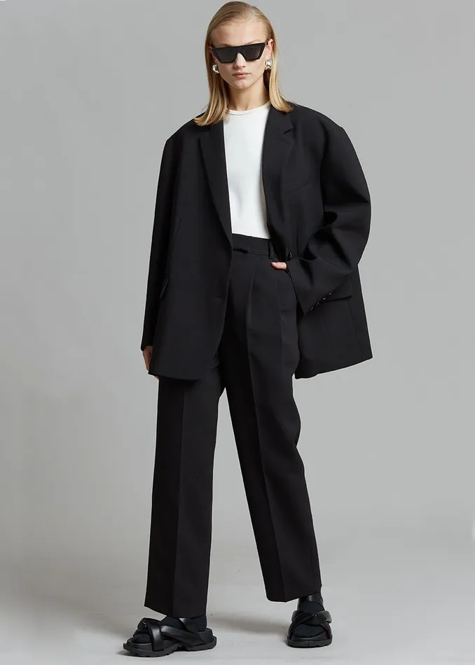 Women Bea Suit Pants 8211 Black The Frankie Shop Bottoms