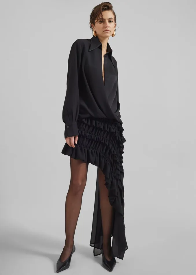 Women Beaufille Irving Skirt 8211 Black The Frankie Shop Bottoms