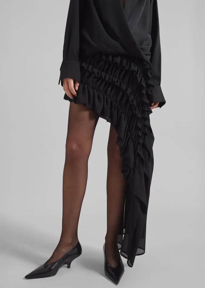 Women Beaufille Irving Skirt 8211 Black The Frankie Shop Bottoms