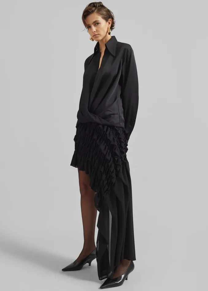 Women Beaufille Irving Skirt 8211 Black The Frankie Shop Bottoms