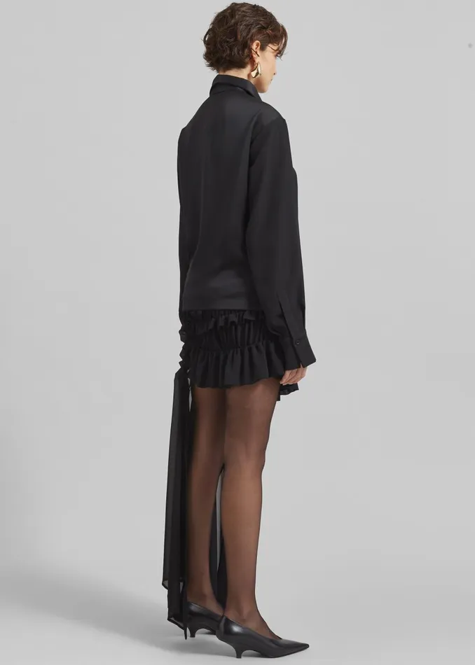 Women Beaufille Irving Skirt 8211 Black The Frankie Shop Bottoms