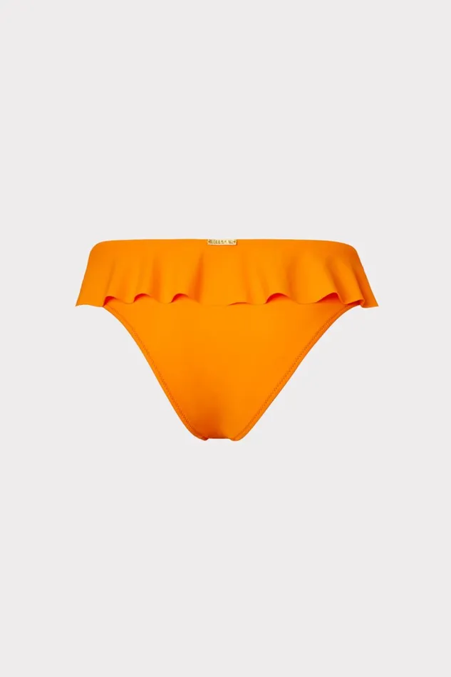 Women Bikinis Milly Solid Michelle Ruffle Bikini Bottom Orangina Women Bikinis Milly Solid Michelle Ruffle Bikini Bottom Orangina