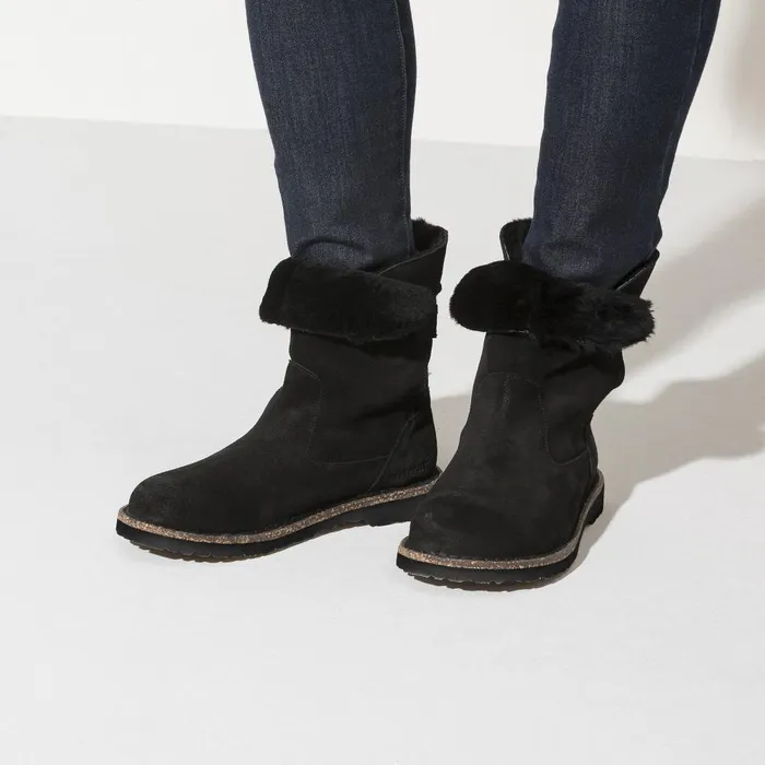 Women Birkenstock Boots Uppsala Shearling Black