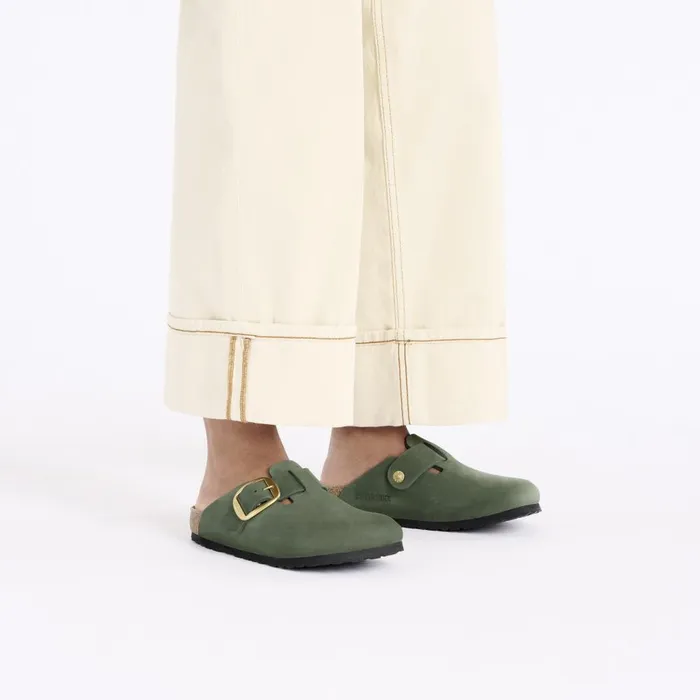 Women Birkenstock Clogs Boston Big Buckle Thyme