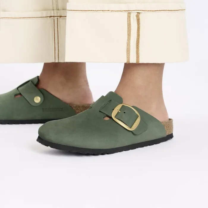 Women Birkenstock Clogs Boston Big Buckle Thyme