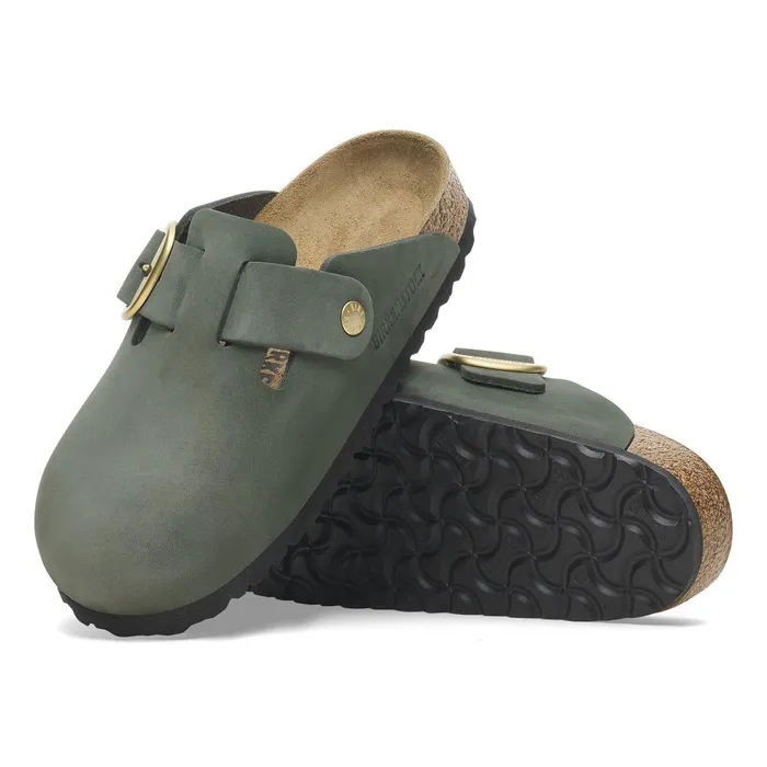 Women Birkenstock Clogs Boston Big Buckle Thyme