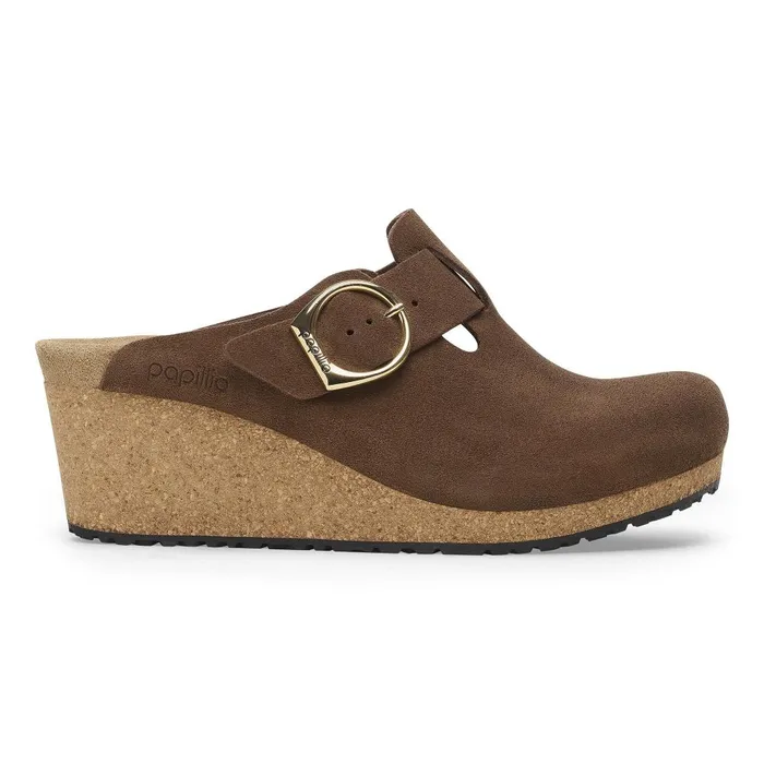 Women Birkenstock Clogs Fanny RingBuckle Dark Tea