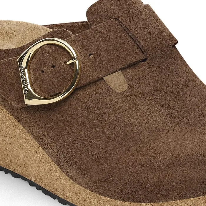 Women Birkenstock Clogs Fanny RingBuckle Dark Tea