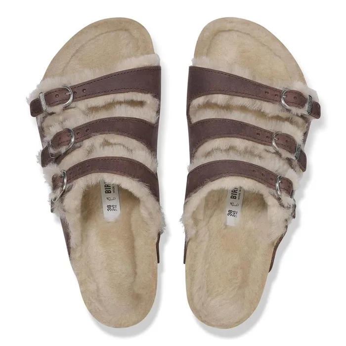 Women Birkenstock MultiStrap Florida Shearling Habana