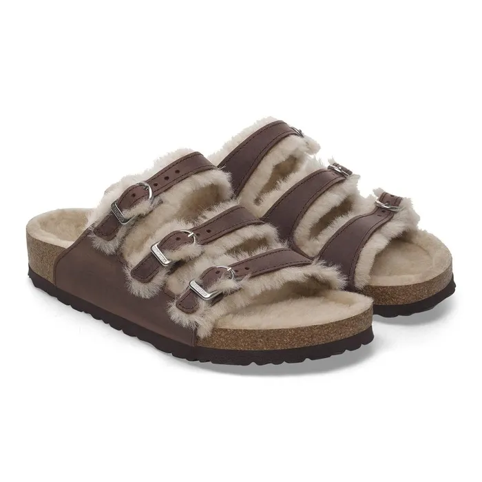 Women Birkenstock MultiStrap Florida Shearling Habana