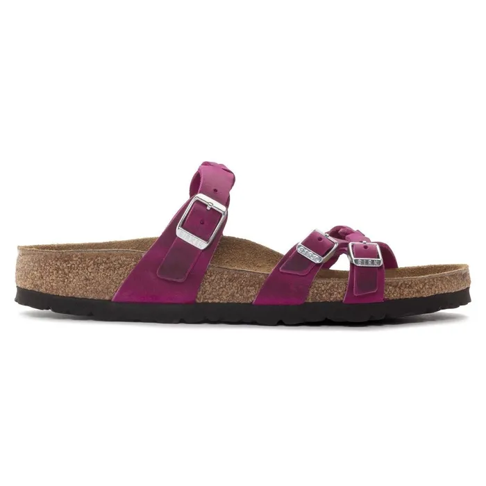Women Birkenstock MultiStrap Franca Braided Festival Fuchsia