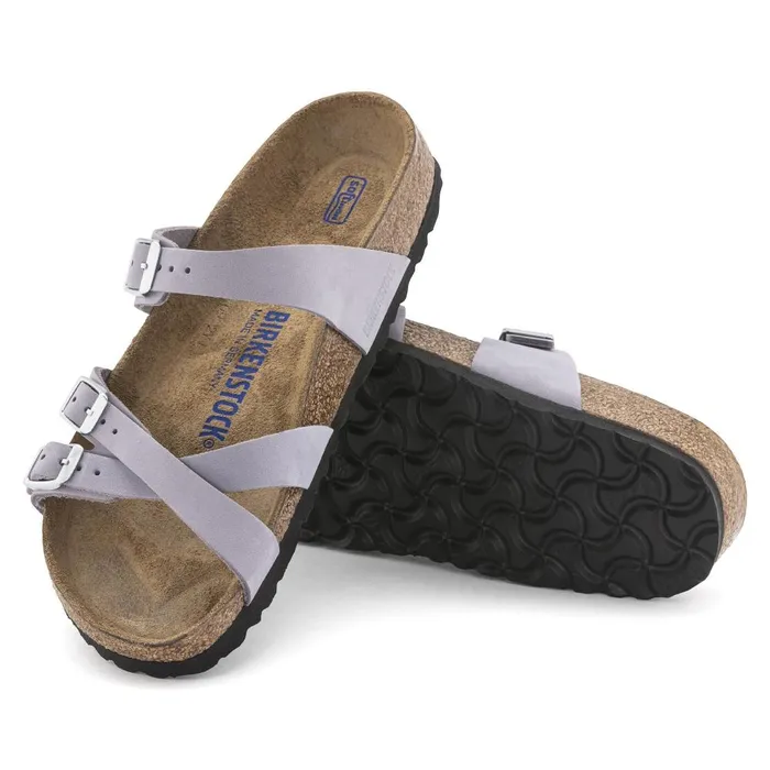 Women Birkenstock MultiStrap Franca Soft Footbed Purple Fog