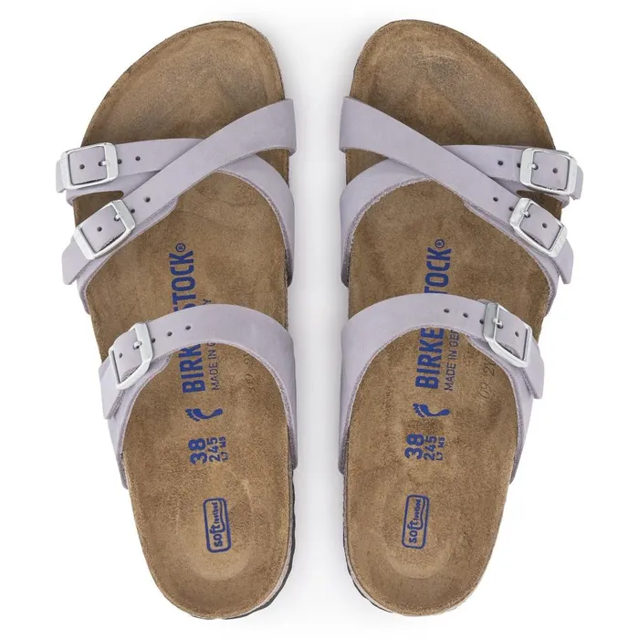 Women Birkenstock MultiStrap Franca Soft Footbed Purple Fog