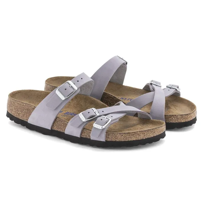 Women Birkenstock MultiStrap Franca Soft Footbed Purple Fog