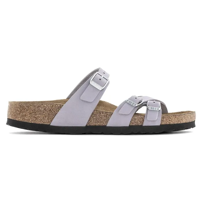 Women Birkenstock MultiStrap Franca Soft Footbed Purple Fog