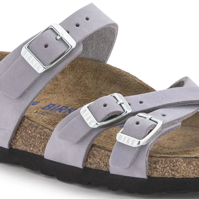 Women Birkenstock MultiStrap Franca Soft Footbed Purple Fog