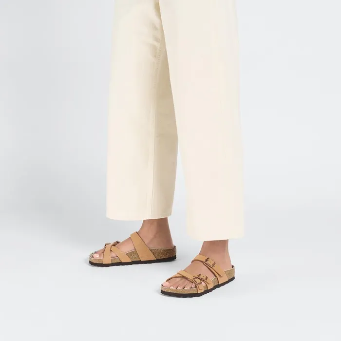 Women Birkenstock MultiStrap Franca Vegan Pecan