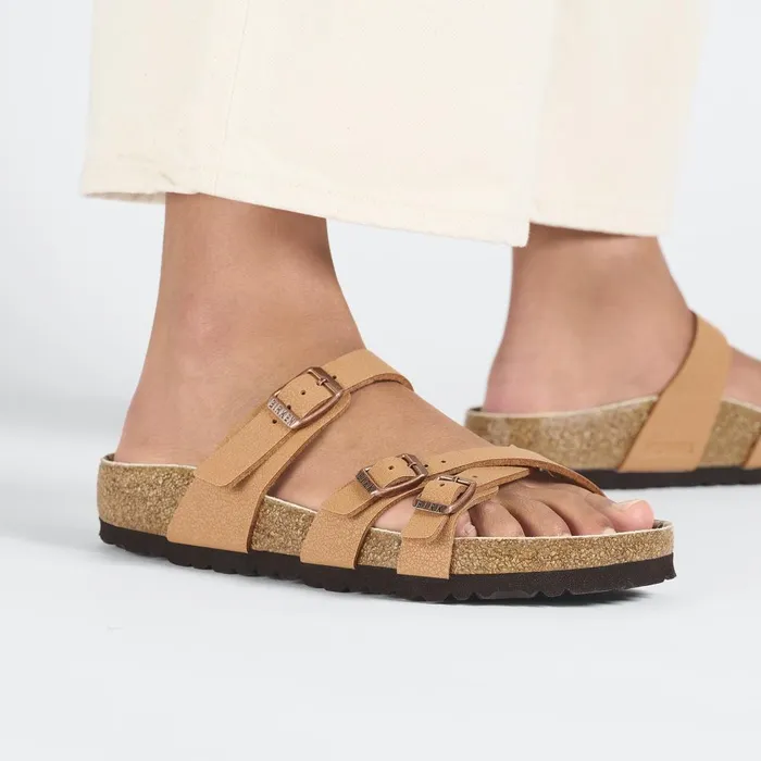 Women Birkenstock MultiStrap Franca Vegan Pecan