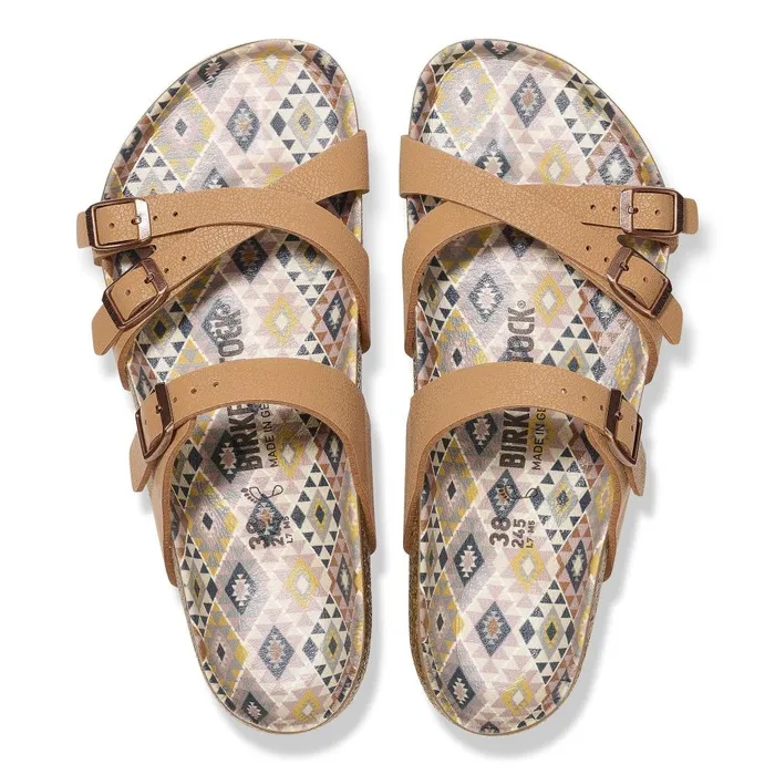 Women Birkenstock MultiStrap Franca Vegan Pecan